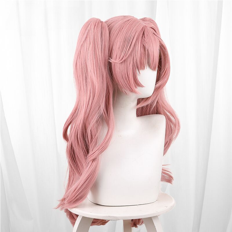 Nicole Demara Pink Scalp-top Clip-in Twin Ponytail Cosplay Wig for Zenless Zone Zero - 551A - Image 4