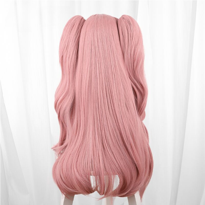Nicole Demara Pink Scalp-top Clip-in Twin Ponytail Cosplay Wig for Zenless Zone Zero - 551A - Image 5