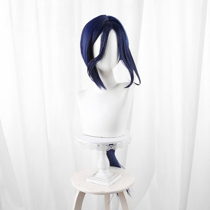 Clorinde Highlighted Scalp-top Low Ponytail Styled Cosplay Wig for Genshin Impact - Image 3