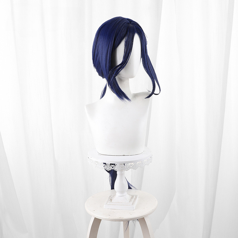 Clorinde Highlighted Scalp-top Low Ponytail Styled Cosplay Wig for Genshin Impact - Image 4