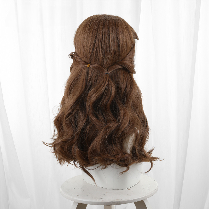 Psychologist Brown Long Wavy Teased Cosplay Wig for Identity V - 476OE - Image 5