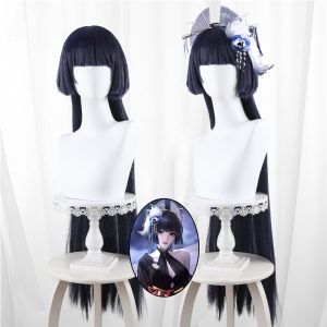 Sumire Dark Blue Scalp-top Long Straight Cosplay Wig for Path to Nowhere - 540L
