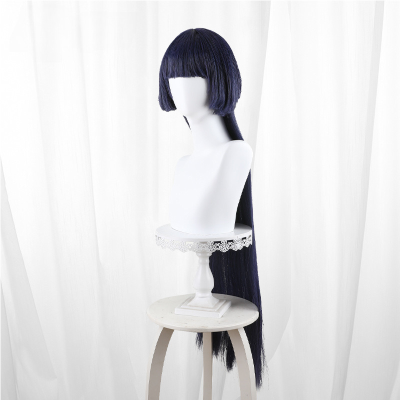 Sumire Dark Blue Scalp-top Long Straight Cosplay Wig for Path to Nowhere - 540L - Image 2