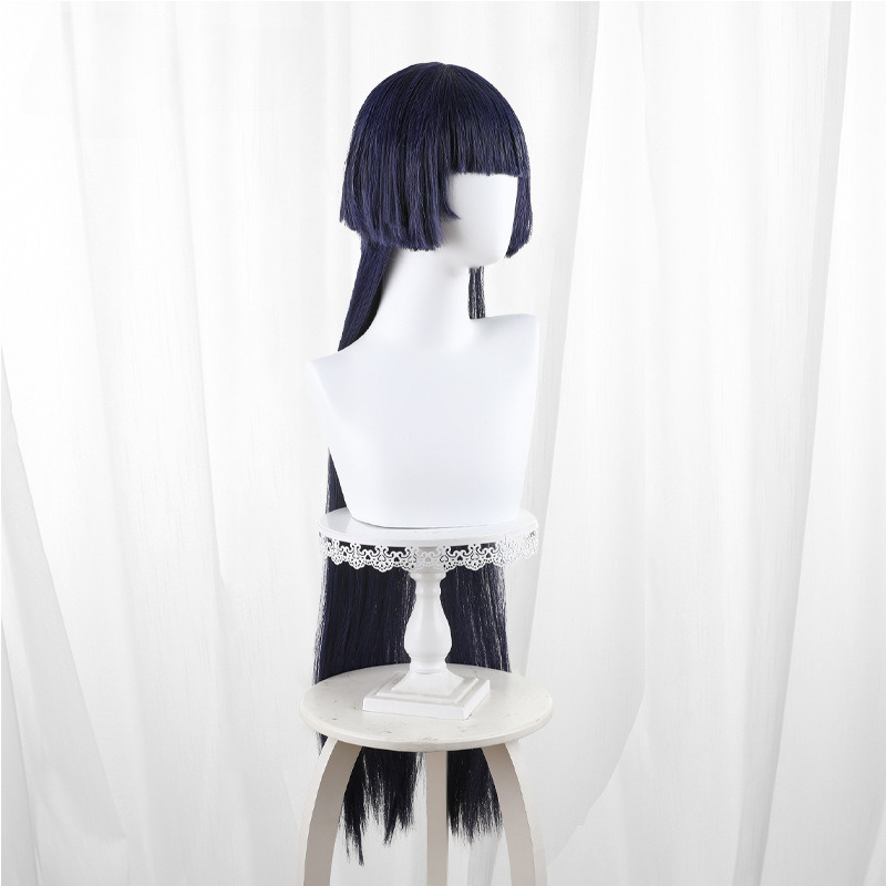 Sumire Dark Blue Scalp-top Long Straight Cosplay Wig for Path to Nowhere - 540L - Image 3