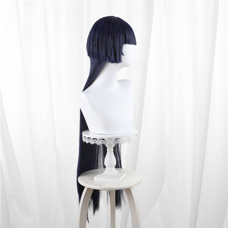 Sumire Dark Blue Scalp-top Long Straight Cosplay Wig for Path to Nowhere - 540L - Image 4