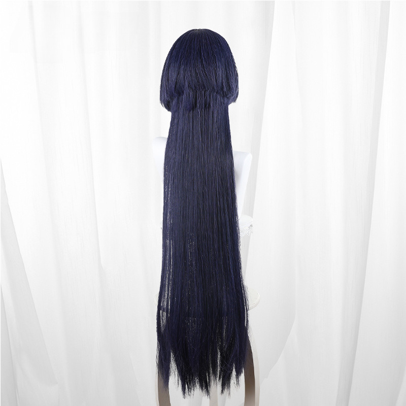 Sumire Dark Blue Scalp-top Long Straight Cosplay Wig for Path to Nowhere - 540L - Image 5