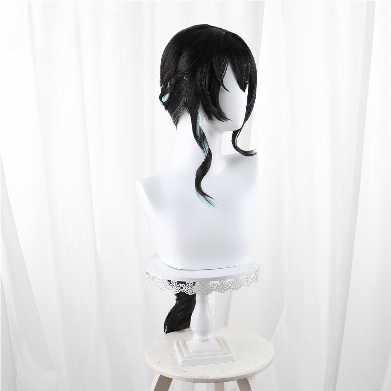 Ruan Mei Highlighted Scalp-top Single Ponytail Hair Bun Cosplay Wig for Honkai: Star Rail - 566C - Image 4