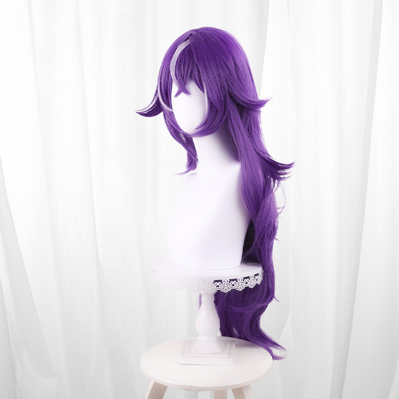 Chevreuse Highlighted Purple Scalp-top Long Wavy Cosplay Wig for Genshin Impact - 559I - Image 2
