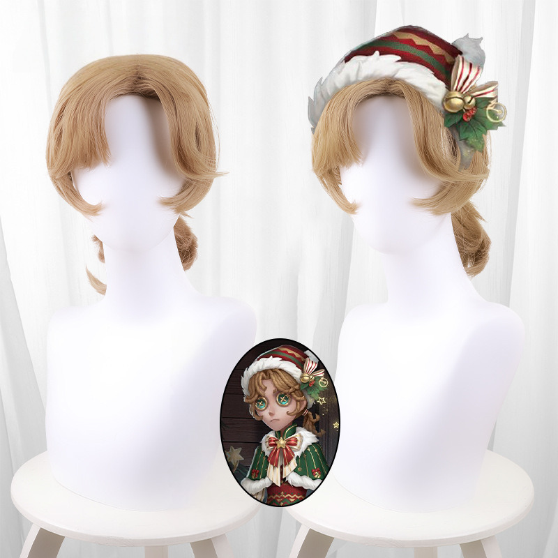 Painter Brown Short Ponytail Cosplay Wig for Identity V - 476JC