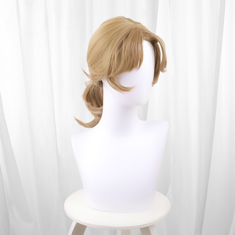 Painter Brown Short Ponytail Cosplay Wig for Identity V - 476JC - Image 4