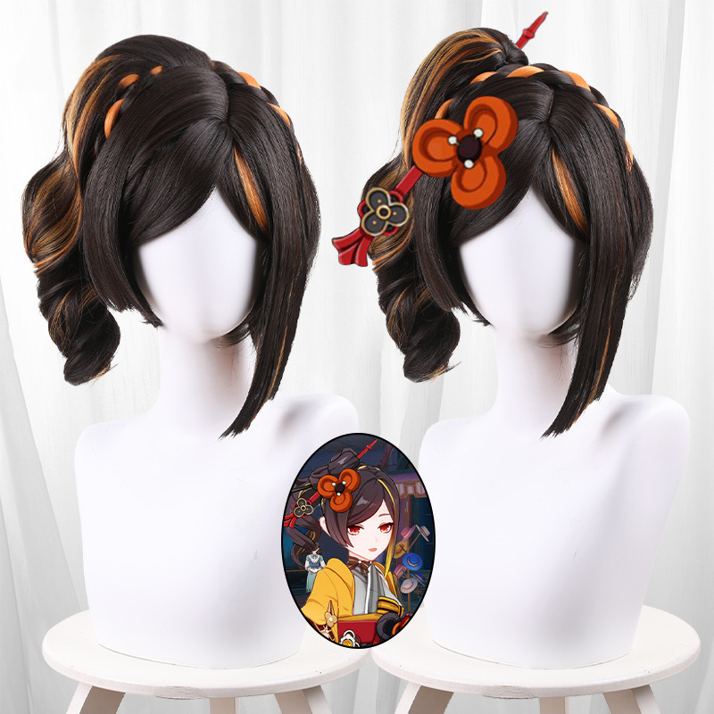 Chiori Scalp-top Clip-in Side Ponytail Styled Cosplay Wig for Genshin Impact - 559K