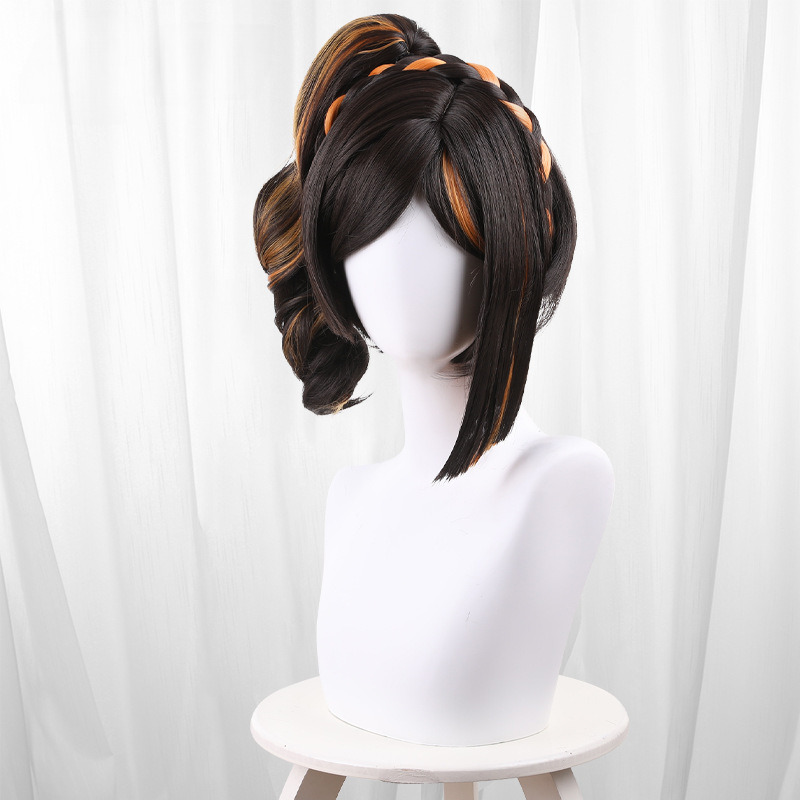 Chiori Scalp-top Clip-in Side Ponytail Styled Cosplay Wig for Genshin Impact - 559K - Image 2