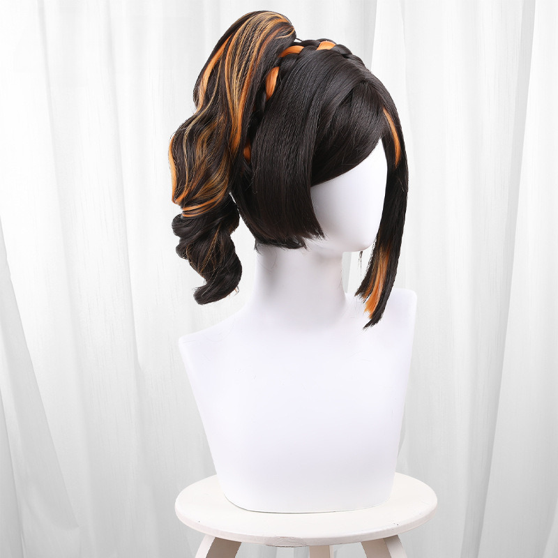 Chiori Scalp-top Clip-in Side Ponytail Styled Cosplay Wig for Genshin Impact - 559K - Image 3