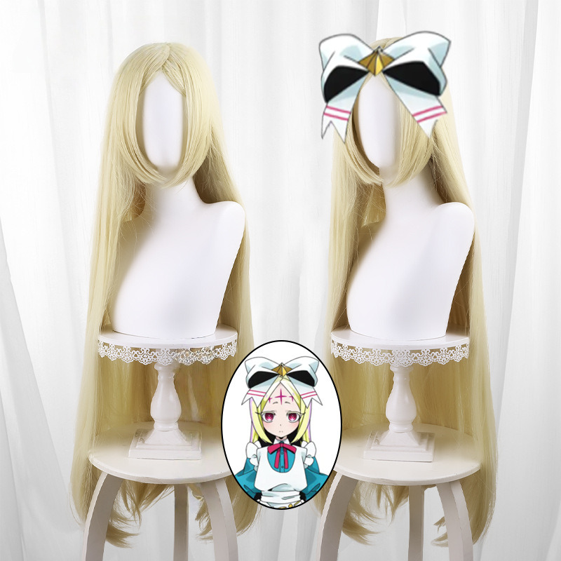 Korisu Morino Golden Blonde Long Straight Cosplay Wig for Gushing over Magical Girls - 570C