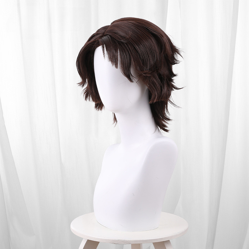Puppeteer Black-brown Scalp-top Short Flipped Cosplay Wig for Identity V - 562D - Image 2