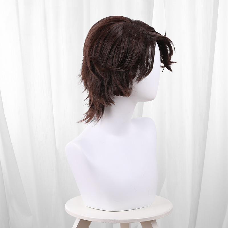 Puppeteer Black-brown Scalp-top Short Flipped Cosplay Wig for Identity V - 562D - Image 4