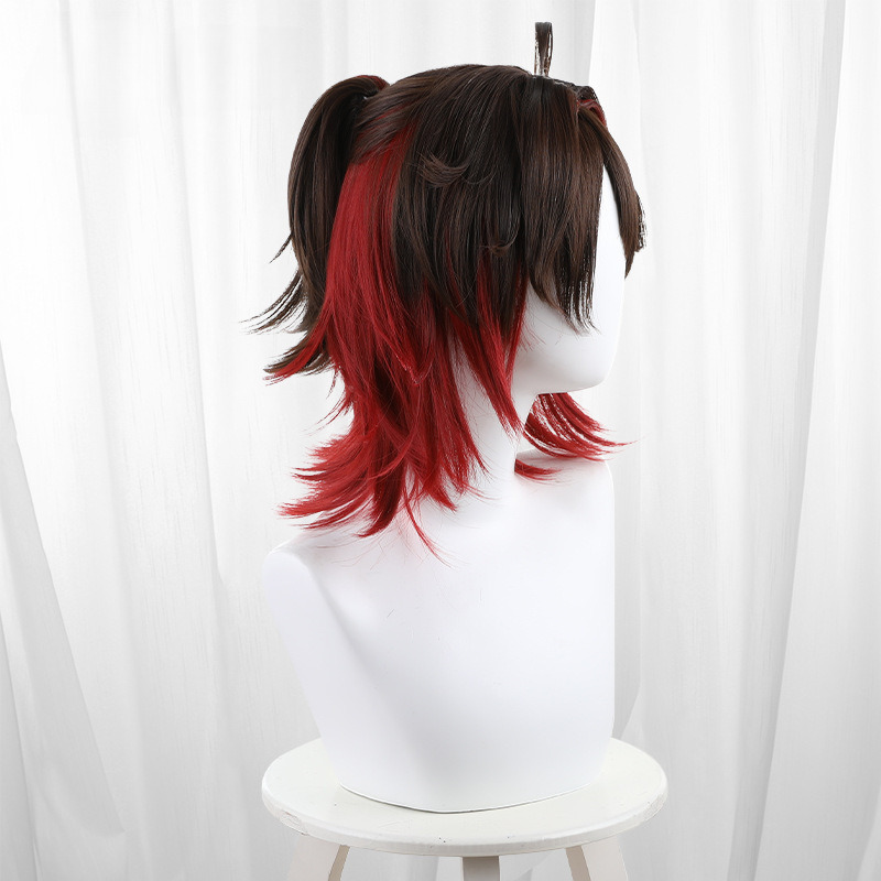 Gaming Scalp-top Clip-in Ponytail Half-up Cosplay Wig for Genshin Impact - 559M - Image 4