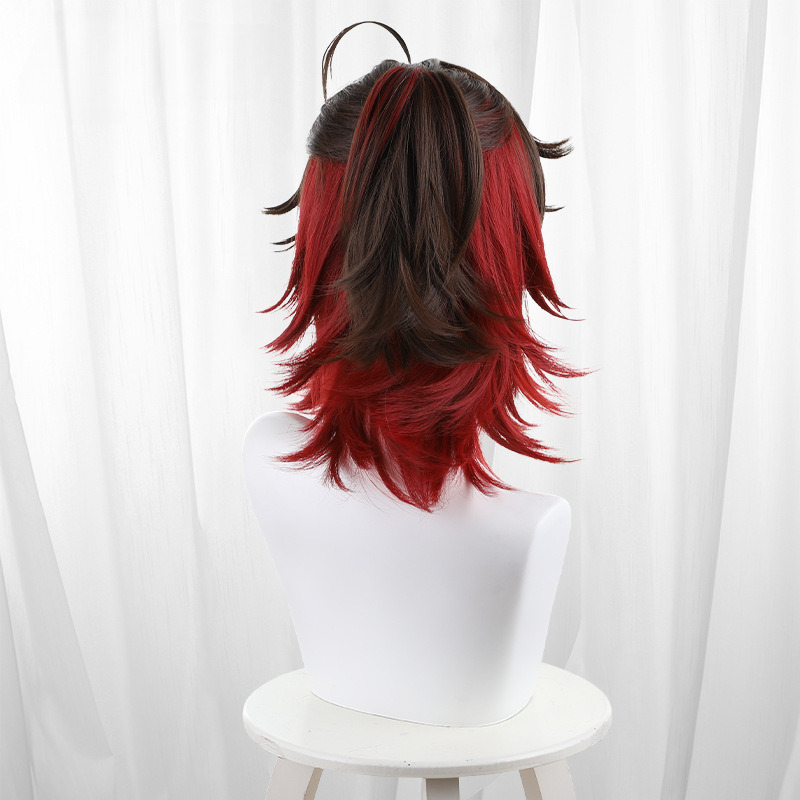 Gaming Scalp-top Clip-in Ponytail Half-up Cosplay Wig for Genshin Impact - 559M - Image 5