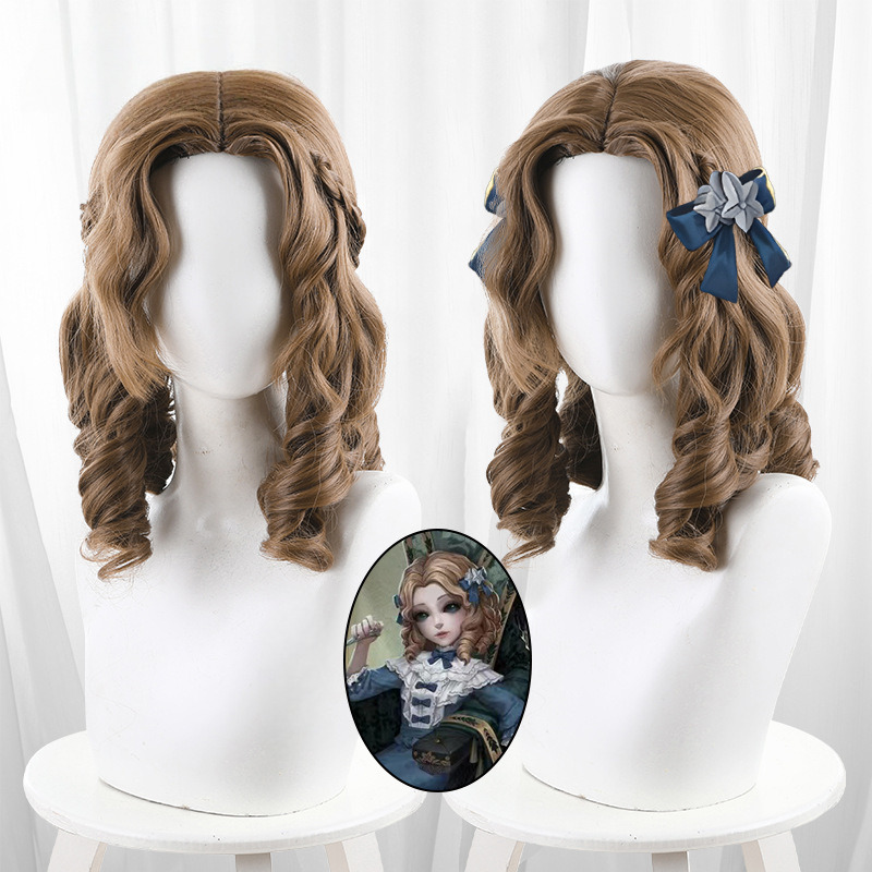 Clara Brown Ringlet Curls Long Cosplay Wig for Identity V - 562E