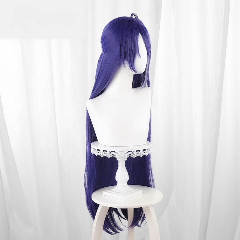 Acheron Deep Purple Highlighted Scalp-top Ponytail Cosplay Wig for Honkai: Star Rail - 566F - Image 2