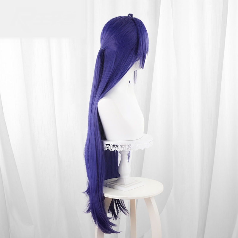 Acheron Deep Purple Highlighted Scalp-top Ponytail Cosplay Wig for Honkai: Star Rail - 566F - Image 3