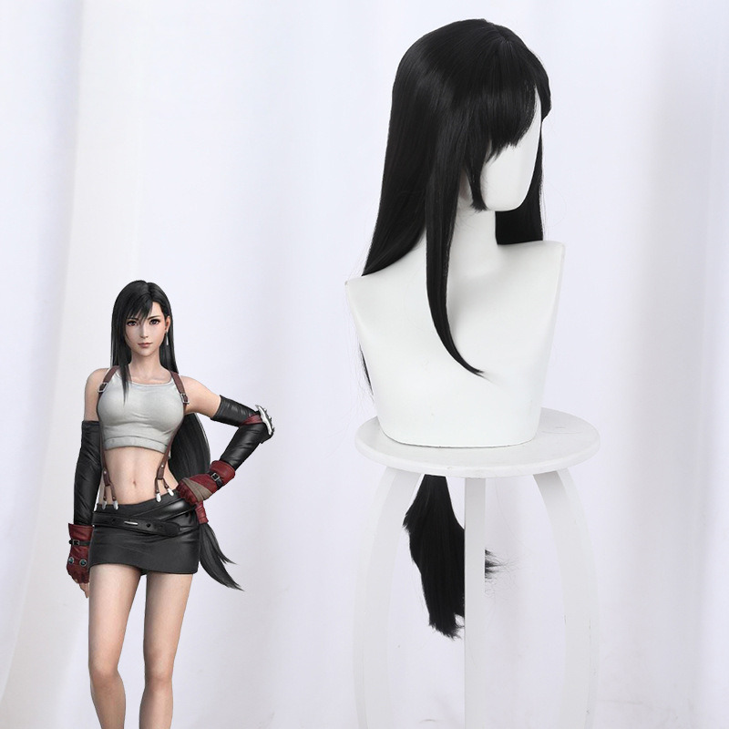 Tifa Lockhart Low Ponytail Styled Cosplay Wig for Final Fantasy VII - Image 4