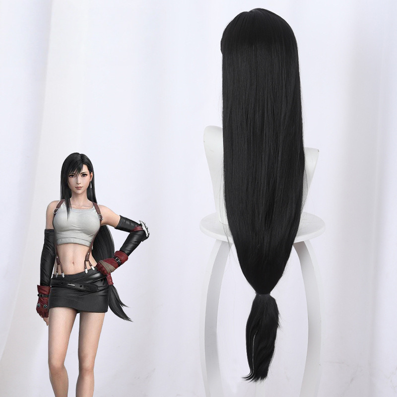 Tifa Lockhart Low Ponytail Styled Cosplay Wig for Final Fantasy VII - Image 5