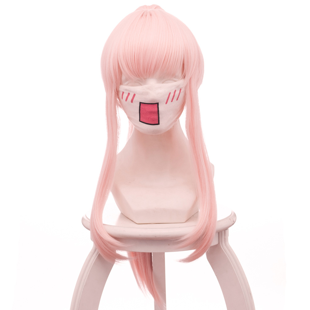 Zero Two Pink Ponytail Cosplay Wig for DARLING in the FRANXX - B461F