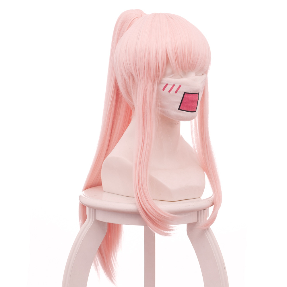 Zero Two Pink Ponytail Cosplay Wig for DARLING in the FRANXX - B461F - Image 2