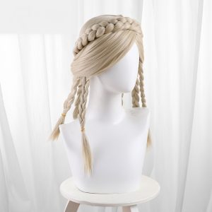Ge Zi Ban De You Di Te Flaxen Blonde Braided Long Cosplay Wig for Identity V - 562F