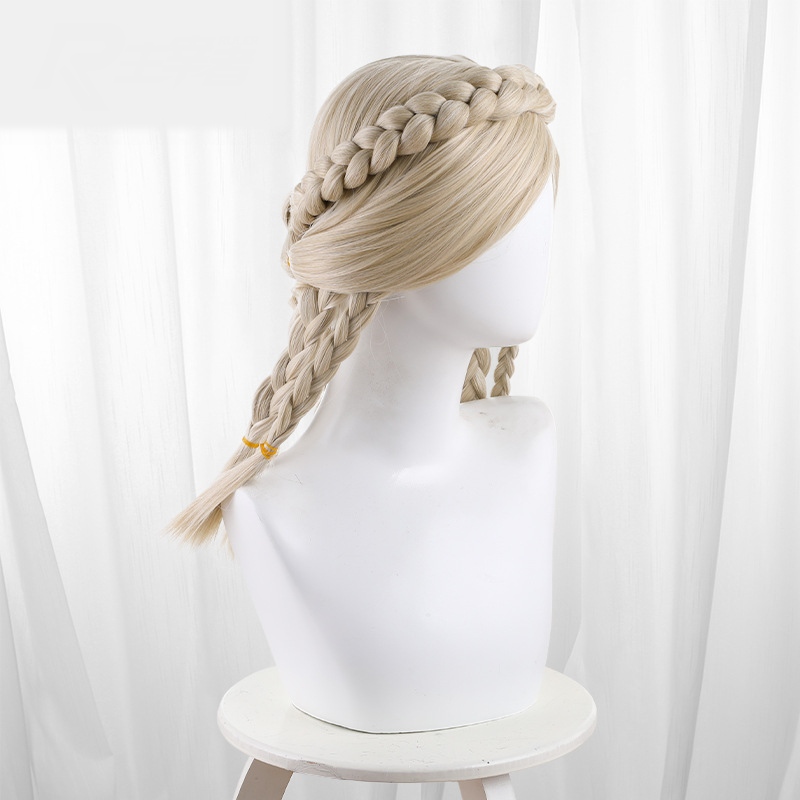 Ge Zi Ban De You Di Te Flaxen Blonde Braided Long Cosplay Wig for Identity V - 562F - Image 2