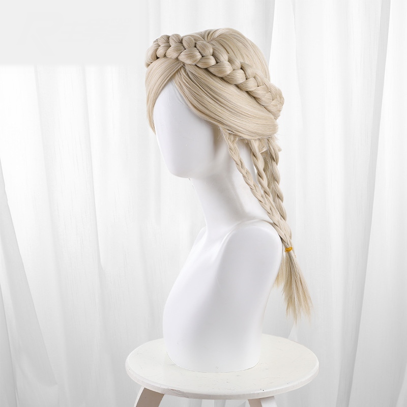 Ge Zi Ban De You Di Te Flaxen Blonde Braided Long Cosplay Wig for Identity V - 562F - Image 3