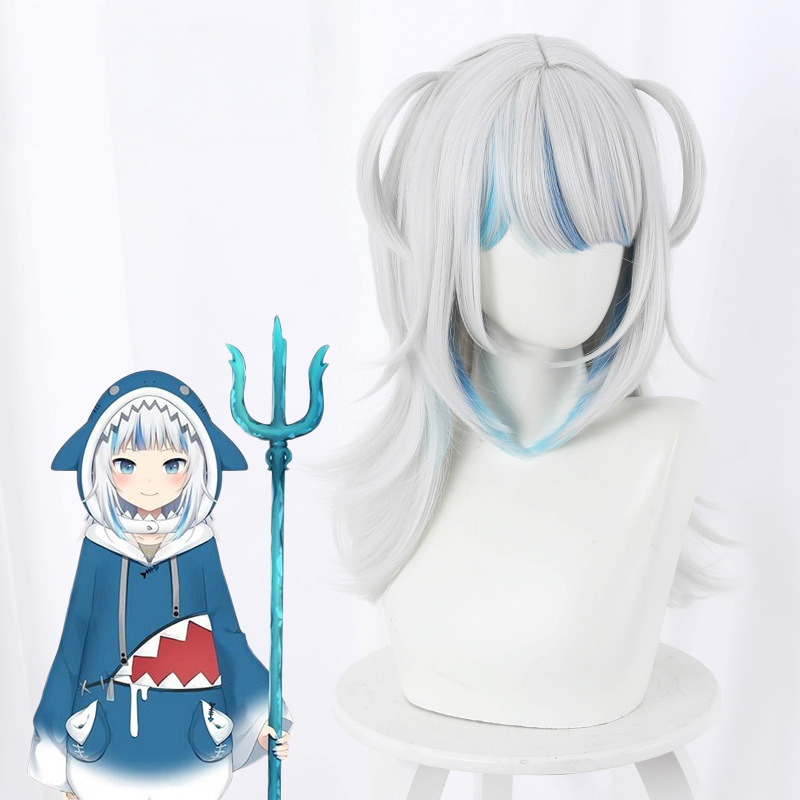 Gawr Gura Cosplay Wig for hololive - 444C - Image 2