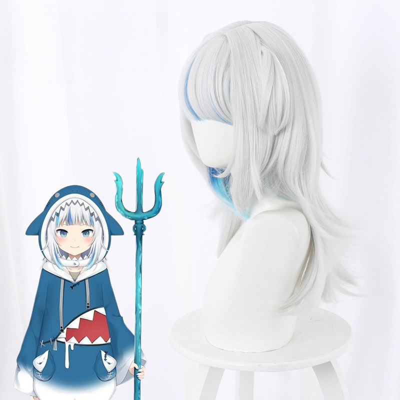 Gawr Gura Cosplay Wig for hololive - 444C - Image 5