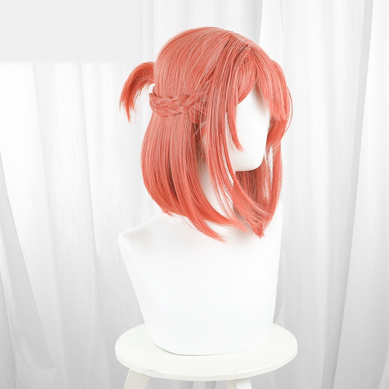 Himari Kino Orange-red Braided Medium-length Ponytail Cosplay Wig for Whisper Me a Love Song - 573A - Image 3