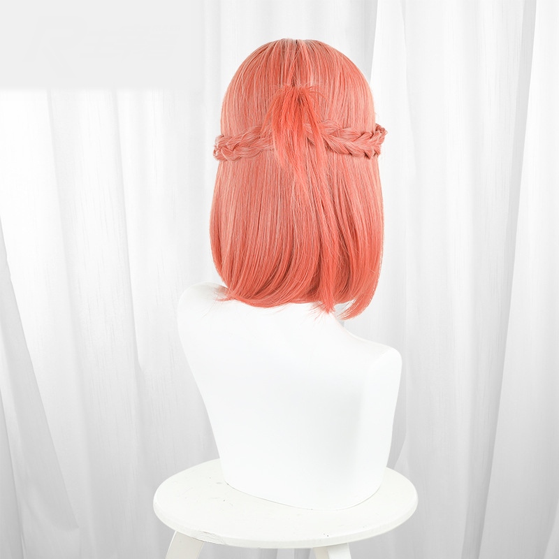 Himari Kino Orange-red Braided Medium-length Ponytail Cosplay Wig for Whisper Me a Love Song - 573A - Image 4