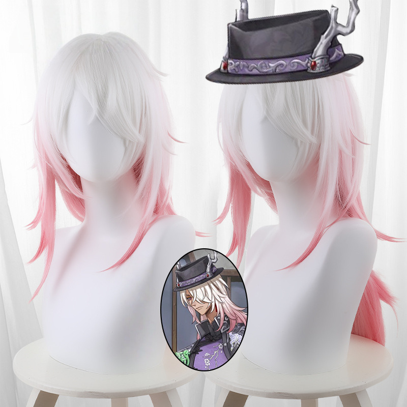 Wu Chang Pink-white Long Cosplay Wig for Identity V - 562HA