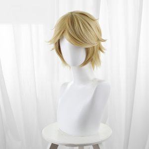 You Chai Yellow Scalp-top Short Flipped Cosplay Wig for Identity V - 562J