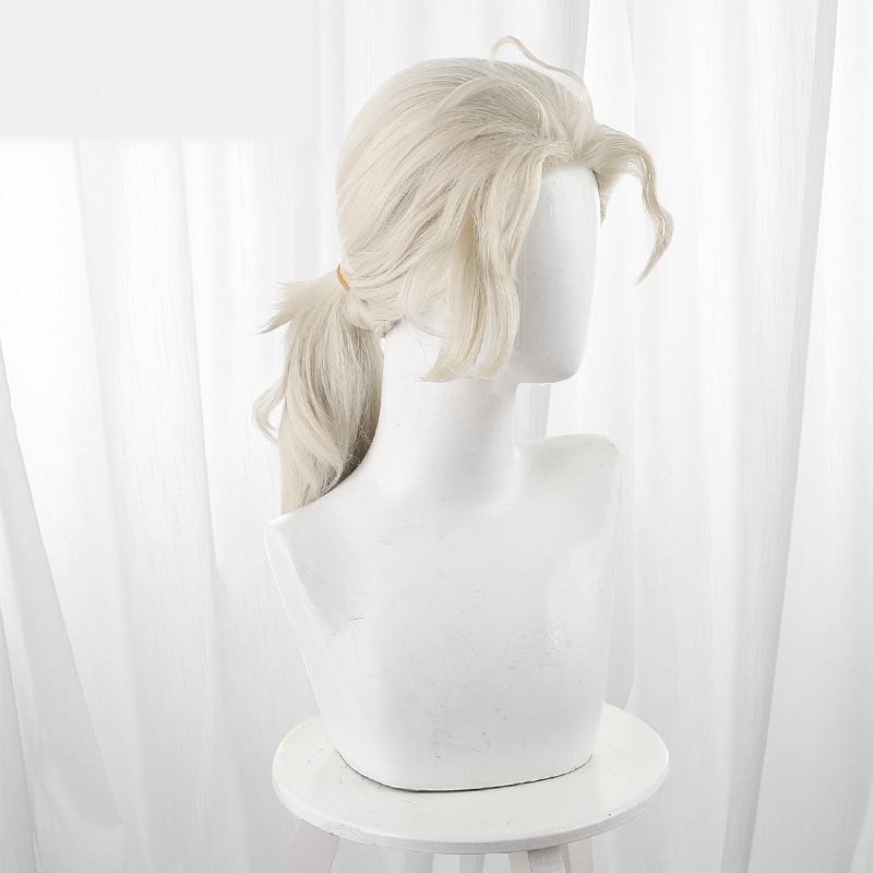 Composer Frederick Kreiburg Ivory Short Ponytail Styled Teased Cosplay Wig for Identity V - Image 2