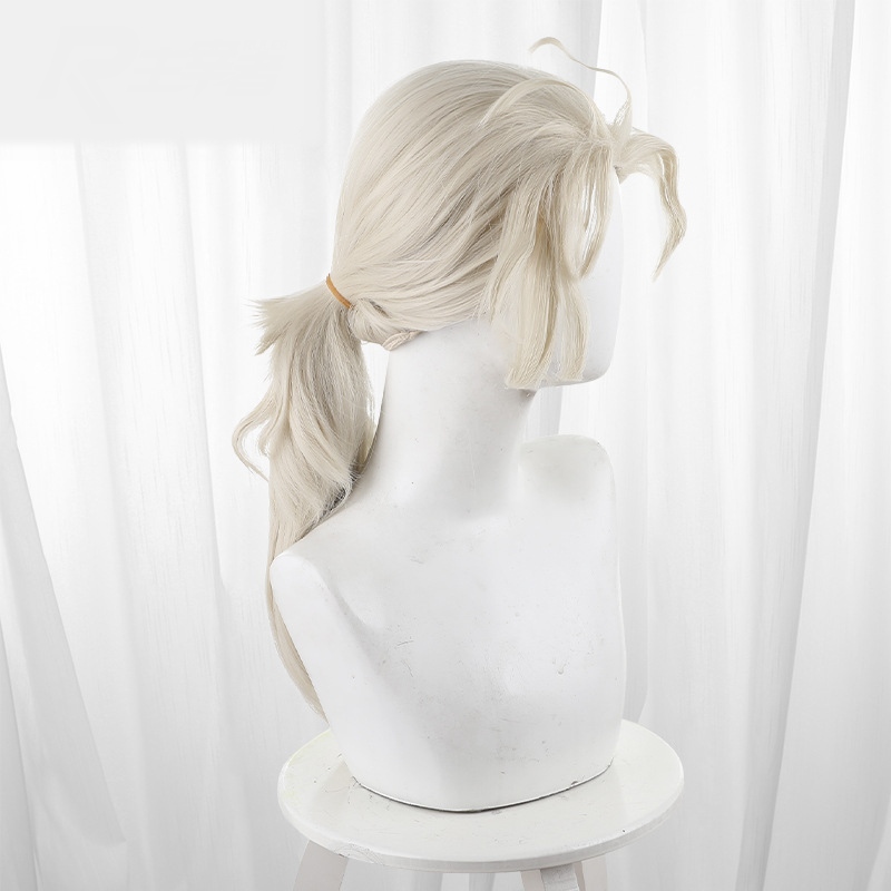 Composer Frederick Kreiburg Ivory Short Ponytail Styled Teased Cosplay Wig for Identity V - Image 3