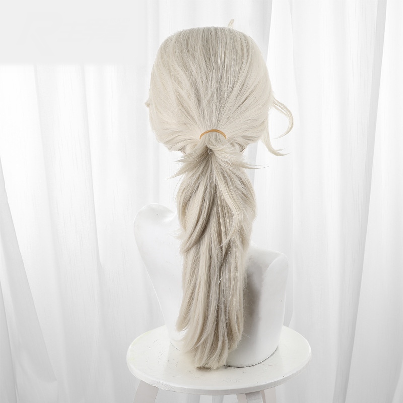 Composer Frederick Kreiburg Ivory Short Ponytail Styled Teased Cosplay Wig for Identity V - Image 4