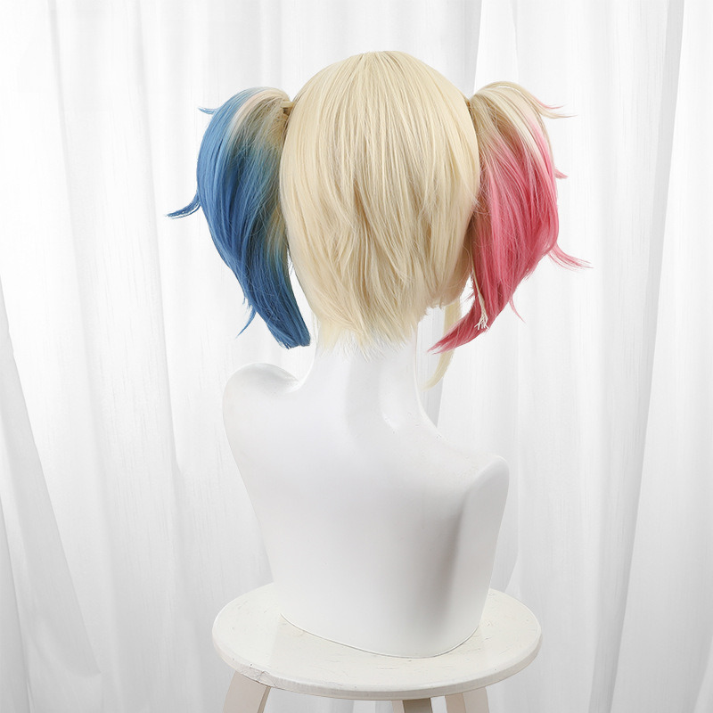 Yi Shi Jie Zi Sha Xiao Dui Ha Li Kui Yin Gradient Dyed Clip-in Twin Ponytail Cosplay Wig - 512Z - Image 5