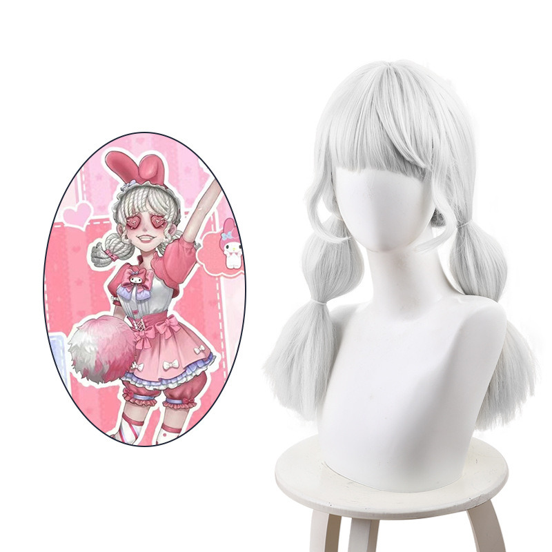 Cheerleader Brown Twin Ponytail Cosplay Wig for Identity V - 476YB - Image 5