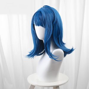 Anna Yanami Blue Medium-length Cosplay Wig for Makeine: Too Many Losing Heroines! - 576C