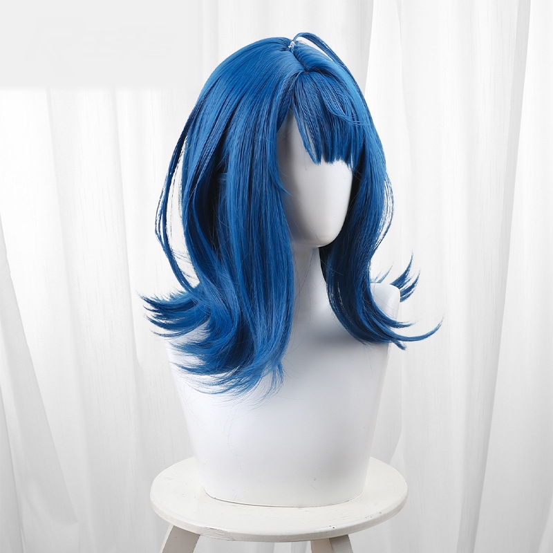 Anna Yanami Blue Medium-length Cosplay Wig for Makeine: Too Many Losing Heroines! - 576C - Image 2