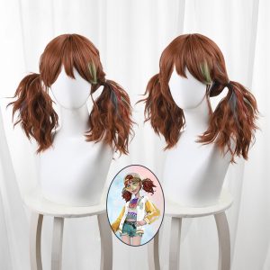 Cheerleader Highlighted Twin Ponytail Cosplay Wig for Identity V