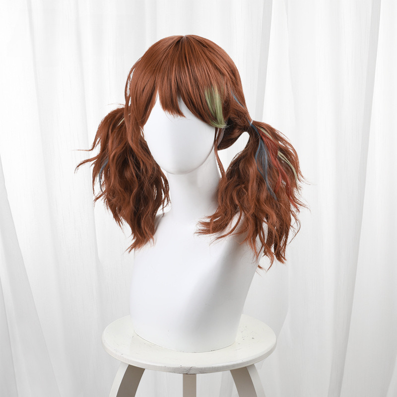 Cheerleader Highlighted Twin Ponytail Cosplay Wig for Identity V - Image 2