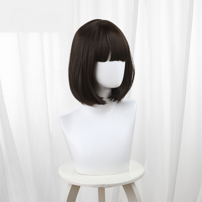 Megumi Kato Brown Short Cosplay Wig - 512U - Image 2