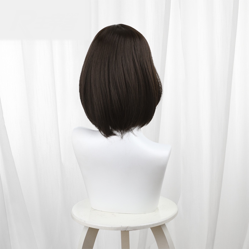Megumi Kato Brown Short Cosplay Wig - 512U - Image 4