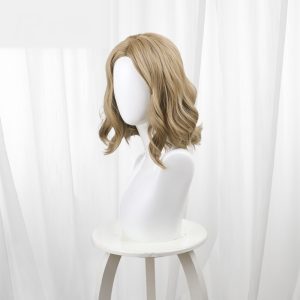 Lady Faro Golden Brown Scalp-top Curly Cosplay Wig for Identity V - 562N